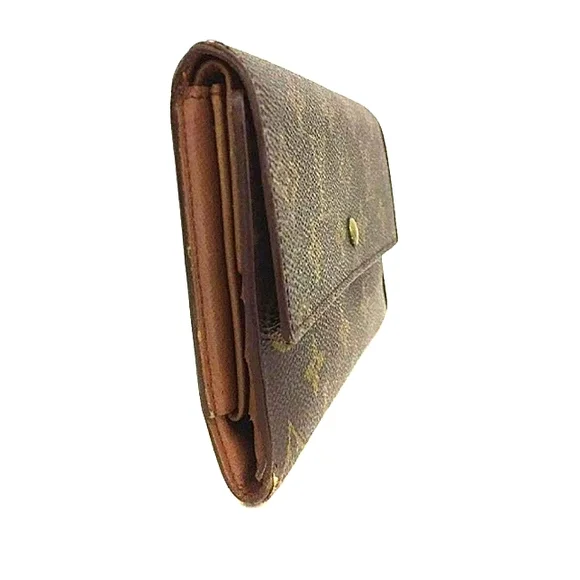 LOUIS VUITTON LEATHER LONG WALLET PORTE TRESOR INTERNATIONAL TRIFOLD GUC - Picture 3 of 9